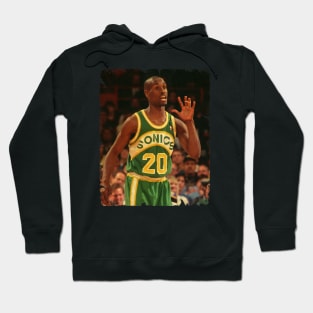 Gary Payton - Vintage Design Of Basketball Hoodie